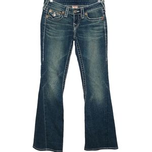 True Religion Disco Joey Big T twisted flare leg jeans 26